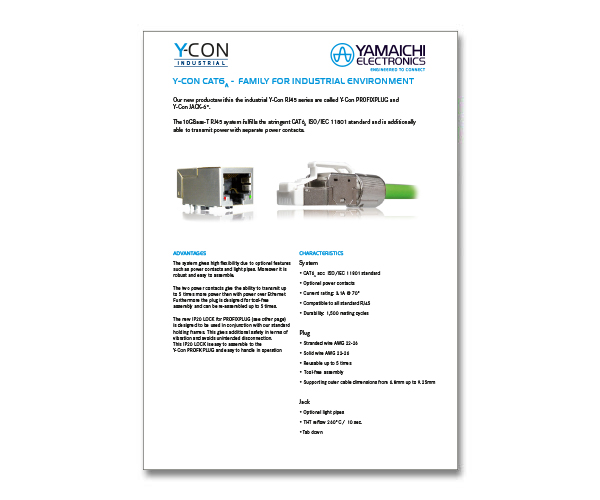Y-Con Profix-Plug Socket Cat6A IP20