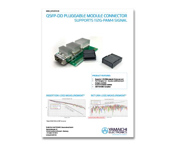 QSFP-DD Pluggable Module Connector
