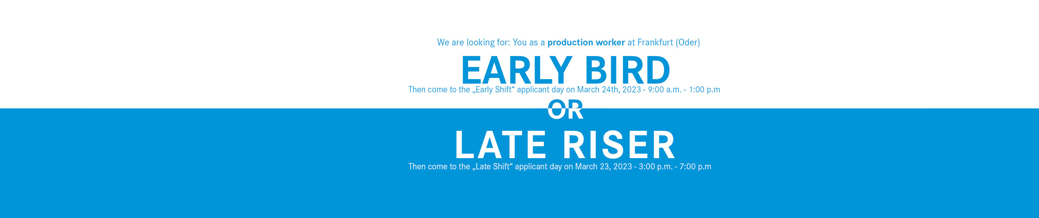 Register now