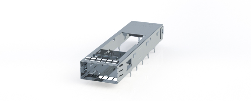 QSFP-DD Cage – single for side clip